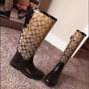 COACH rain boots